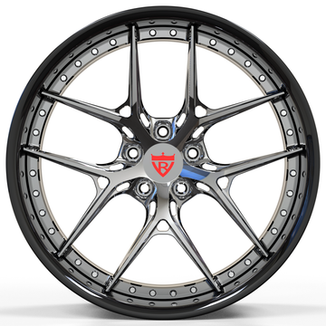 Custom forged 2-piece wheel with a sleek design, perfect for Maserati Granturismo custom wheels.